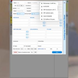 Thumbnail - Set Up and Use of Anesthesia Record